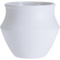 BLUMENTOPF Keramik Tera Ø 21 cm - Weiß, Keramik (21/18cm)