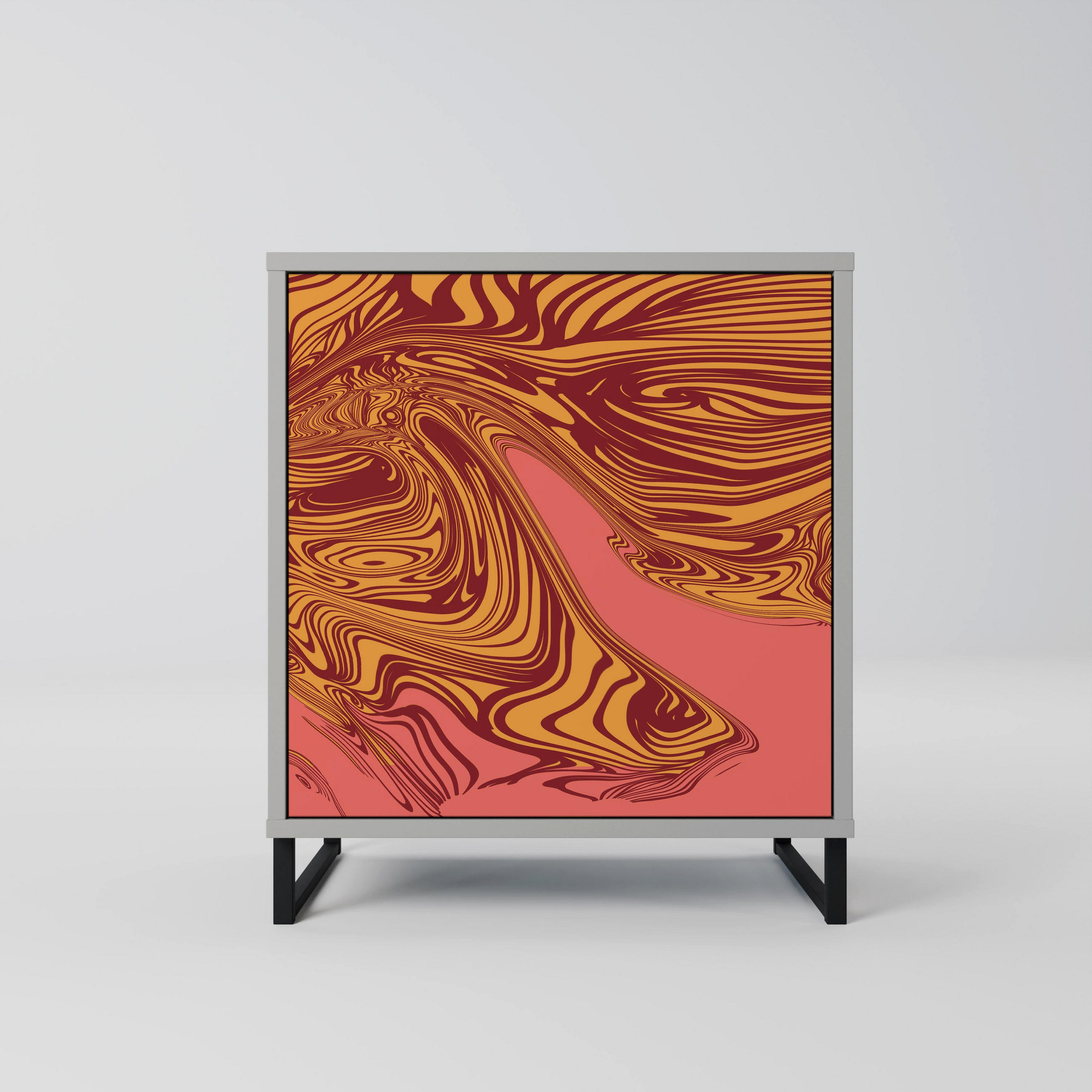 SpaceRebels Sideboard Grau 57.5x67.5x42 cm