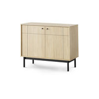 KOMMODE Sabi Linea Eiche - Beige, Holzwerkstoff (103.5/83.5/39cm) - Pillovely