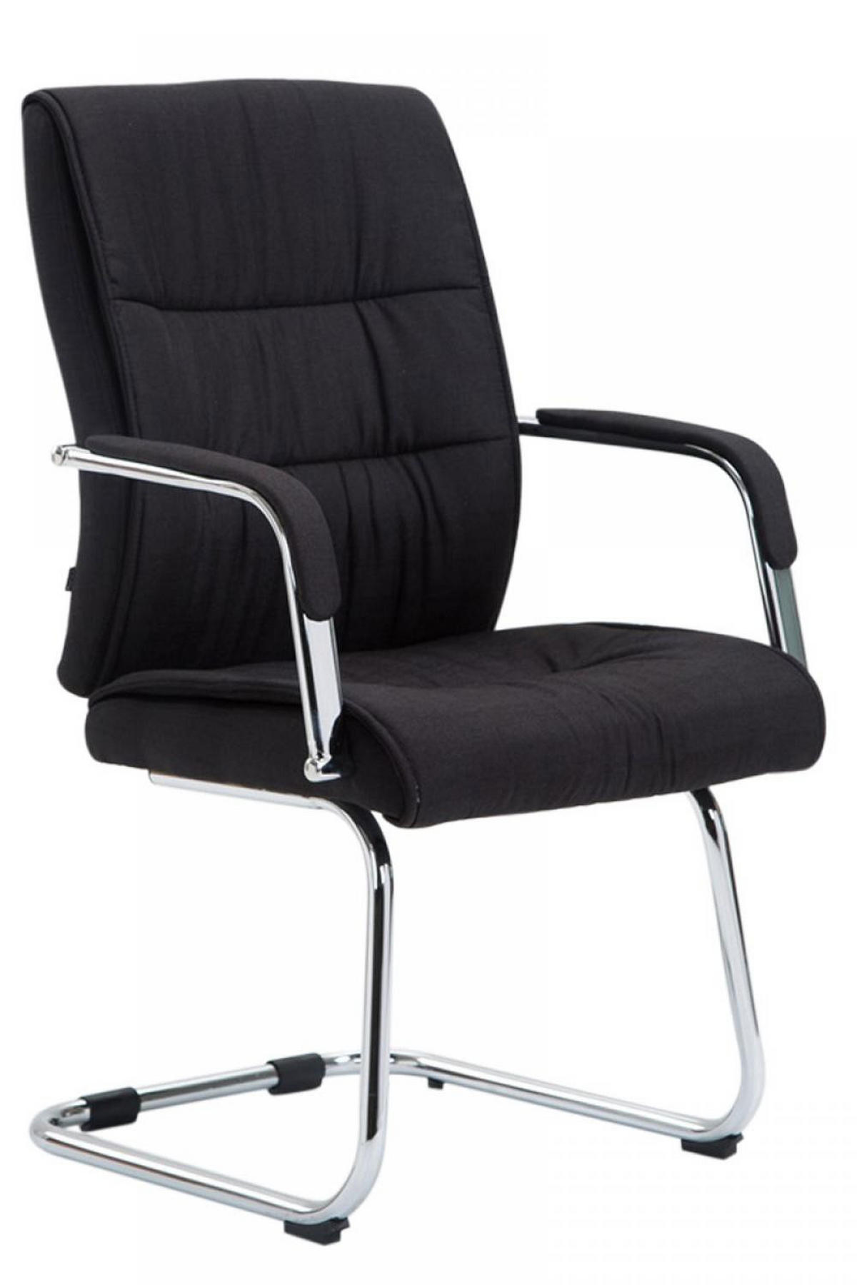 SCHWINGSTUHL Stoff schwarz - Chromfarben/Schwarz, Textil/Metall (58/100/66cm) - CLP