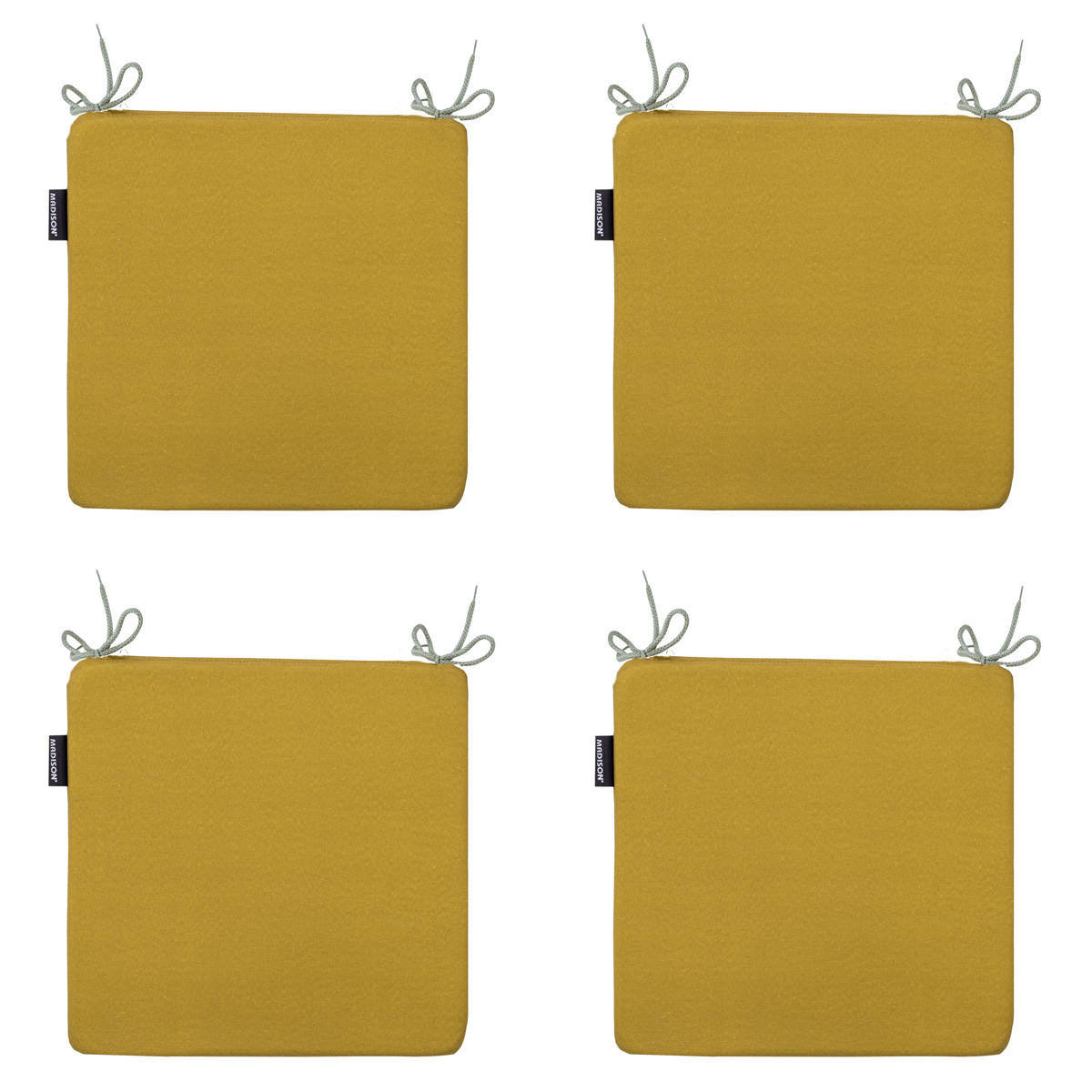SITZKISSEN Panama 40/40 cm 4er-Set - Gelb, Textil (40/4/40cm) - Madison