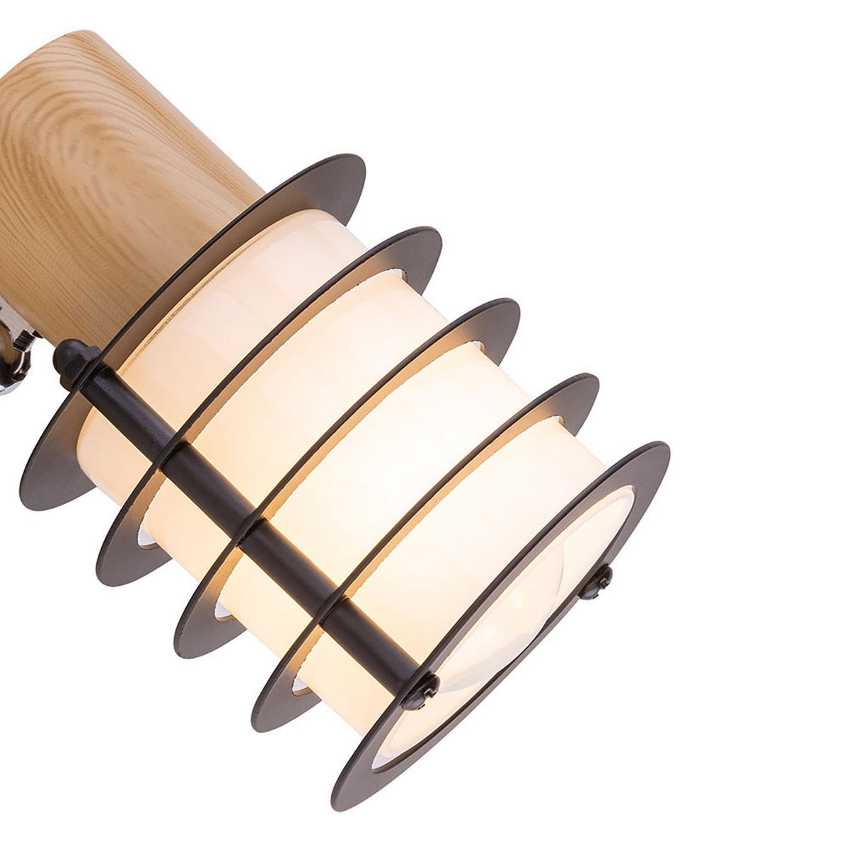 WANDLEUCHTE VICI Holzoptik Braun - Braun, Holz (10/12/14.7cm) - Globo Lighting