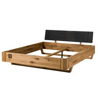 BETT Massivholz Wildeiche 180 x 200 x 81 natur KITZBÜHEL #142 - Naturfarben, Holz (180/200cm) - Massivmoebel24