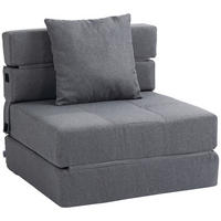 SCHLAFSESSEL, Polybaumwolle, Dunkelgrau - Dunkelgrau, Textil (70/61/70cm) - HOMCOM