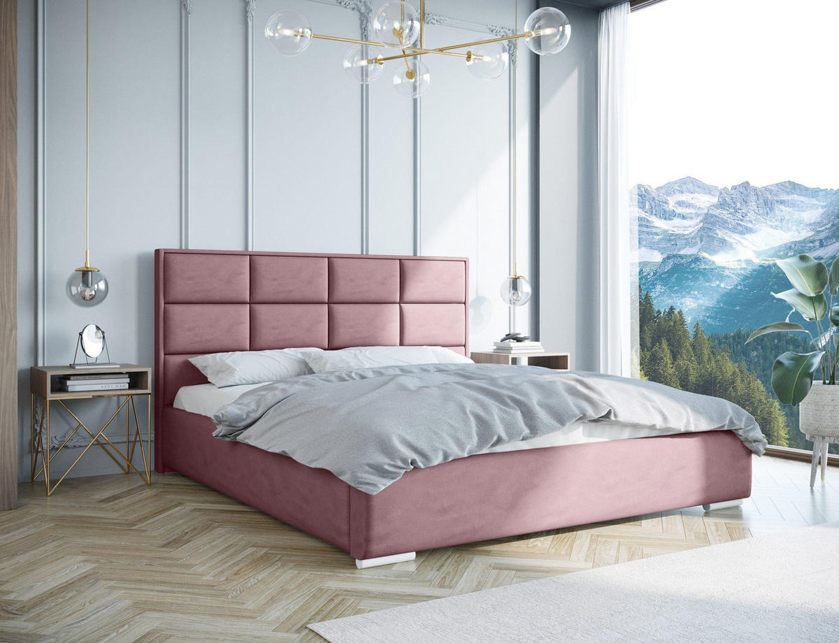 BOXBETT Kaja II Rosa 180x222 cm - Rosa, Textil (180/222cm) - B&B Home