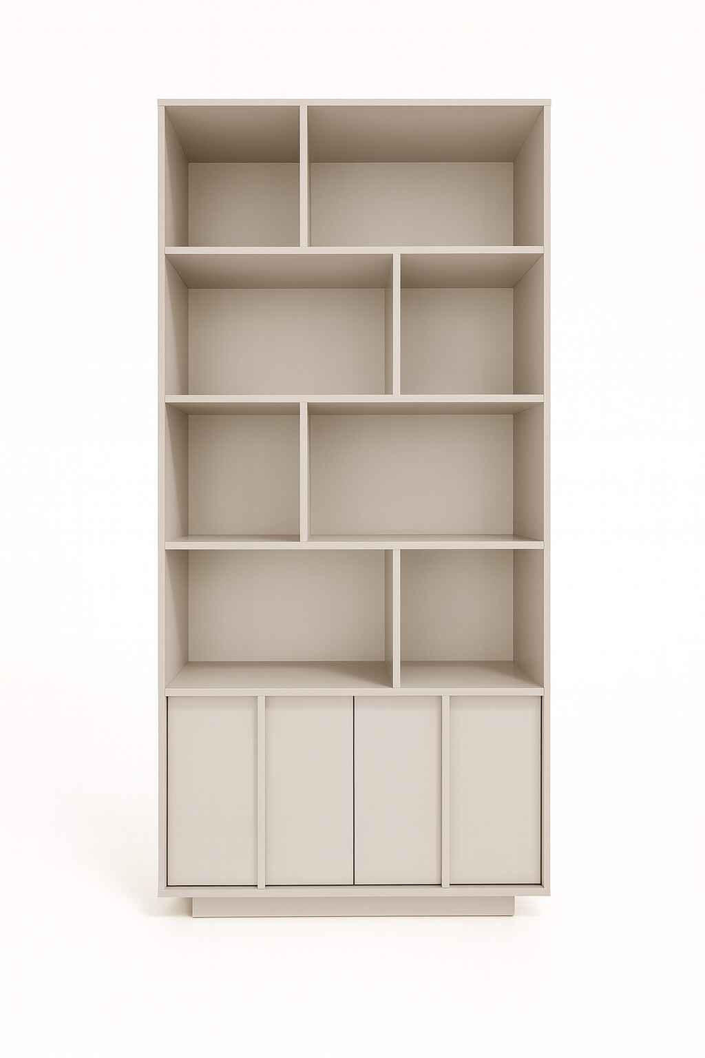 BÜCHERREGALE PIANO 90 / 195 / 36 cm Kaschmir - Kaschmir, Holzwerkstoff (90/195/36cm) - MASSENO