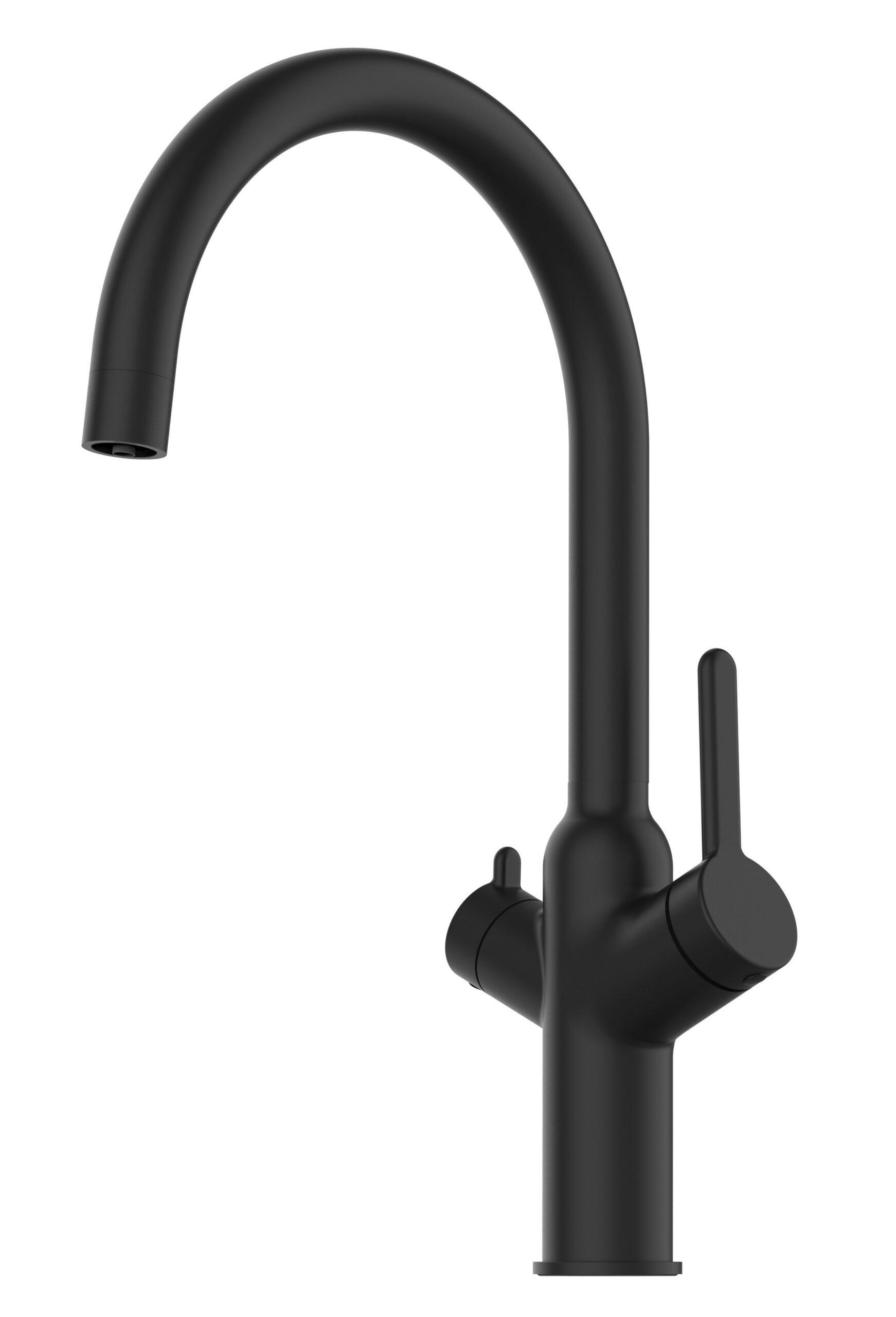 Vizio 3-Wege-Küchenarmatur, Schwarz 21.4x38.5x21.4 cm