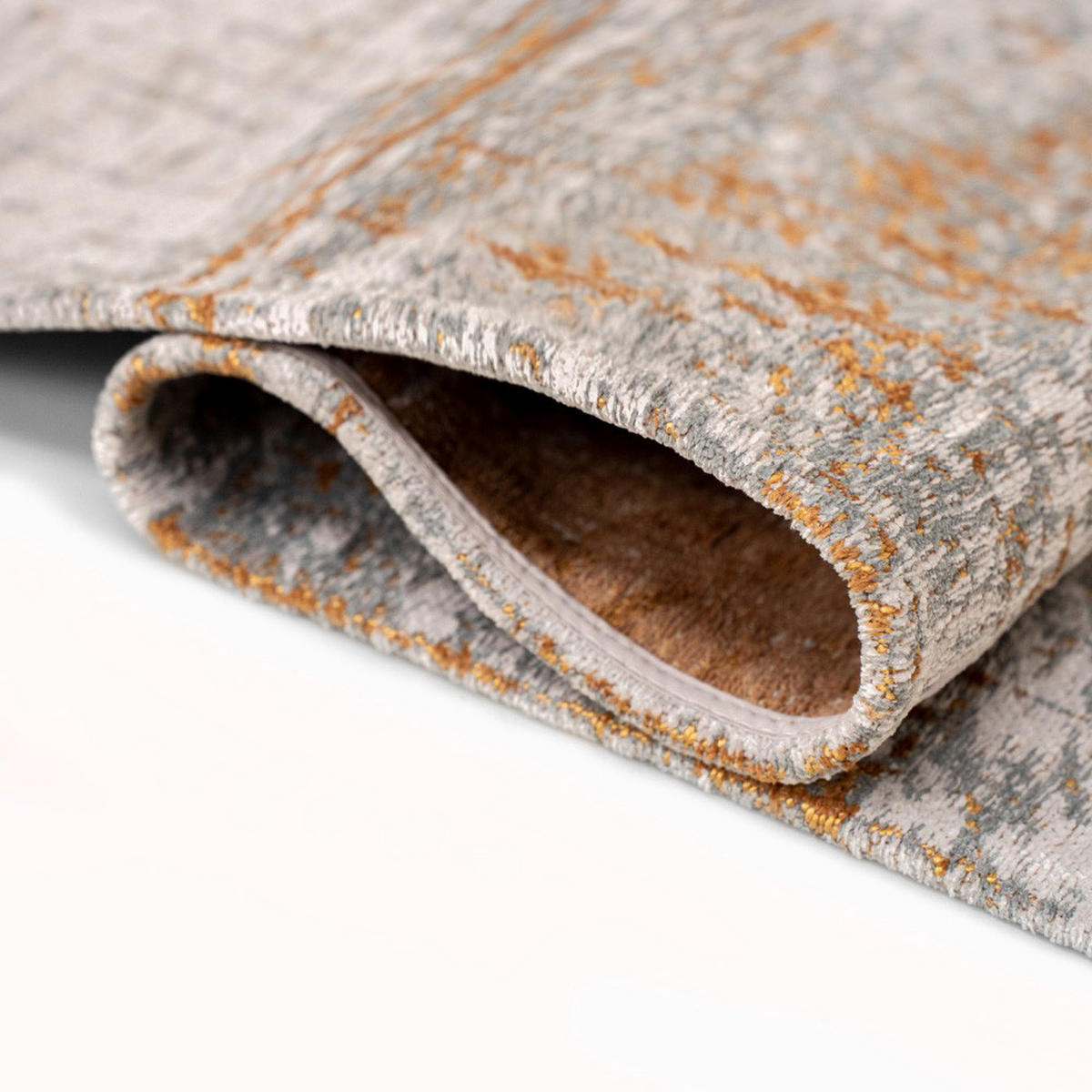 TEPPICH Columbus Gold Mad Men Griff 200/280 cm - Gelb, Kunststoff/Textil (200/280cm) - Louis De Poortere