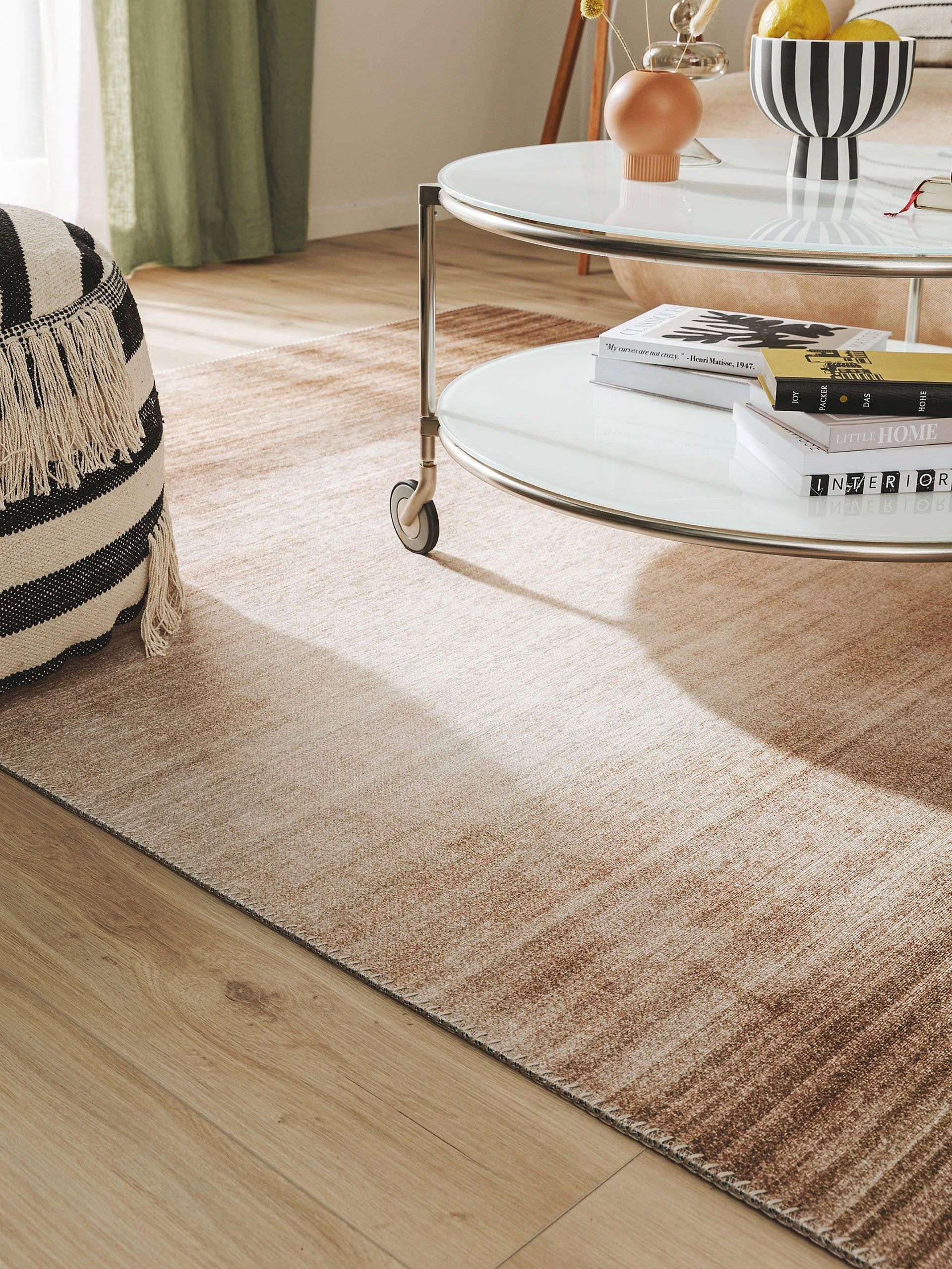 Thumbnail - benuta Pop Teppich, Beige, Textil, Beton Optik, Rechteckig, 200x300 cm, Oeko-Tex® Standard 100, wasserabweisend, Teppich...