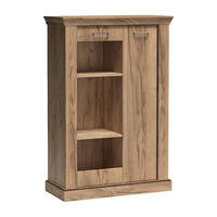 VITRINE Antica New AN-12 97 x 140,5 x 42 cm Kraft Gold - Wildeiche, Holzwerkstoff/Metall (97/140.5/42cm) - Koseto