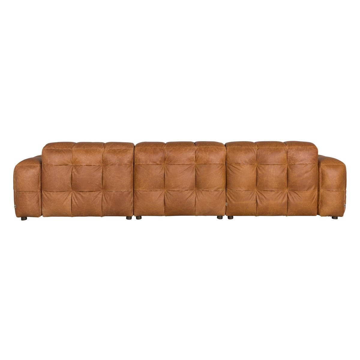 SOFA 4,5-SITZER Hackman Leder Cognac/ Braun - Cognac/Braun, Leder (364/84/102cm) - Dutchbone