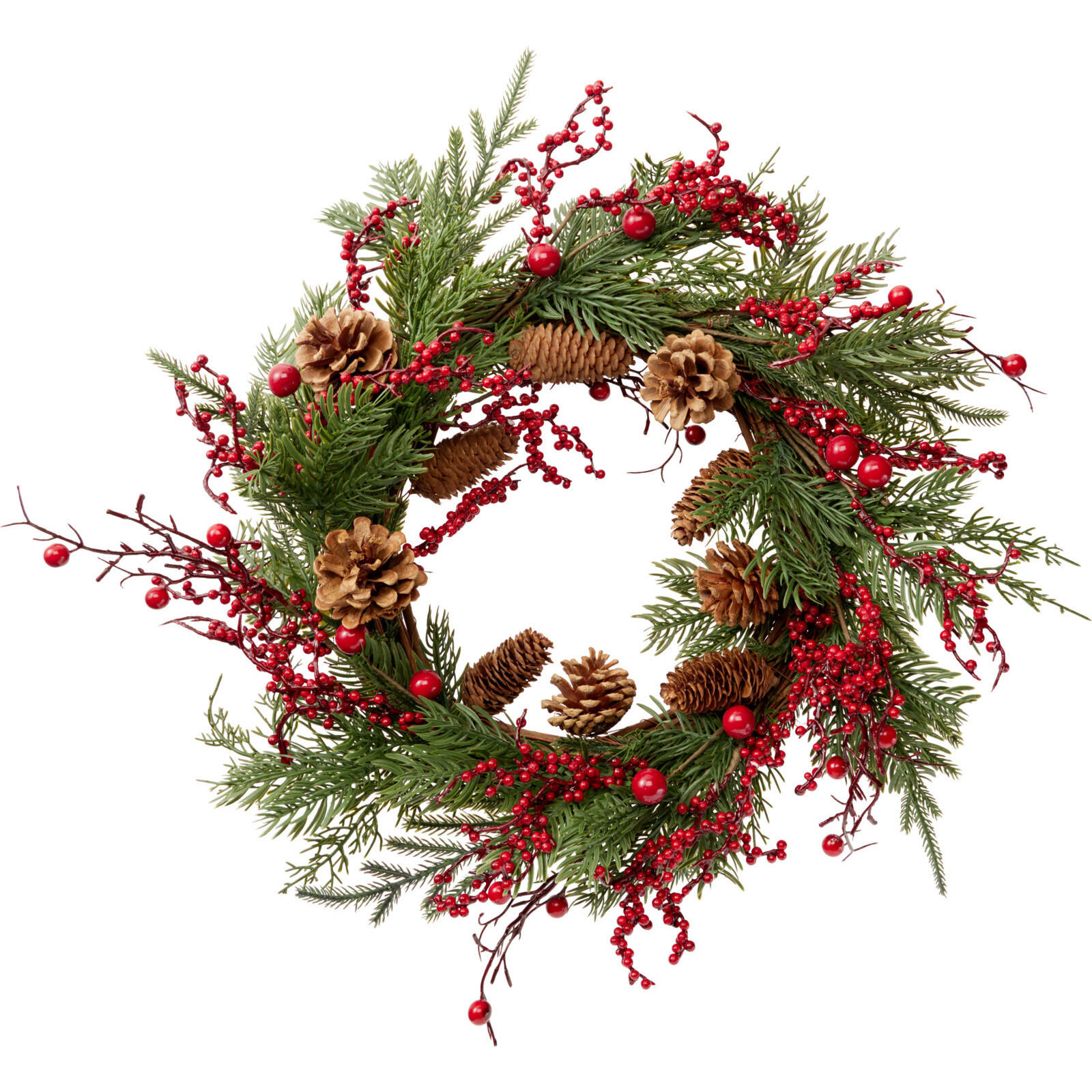 Home Styling Collection Weihnachtskranz Grün 55x10x55 cm
