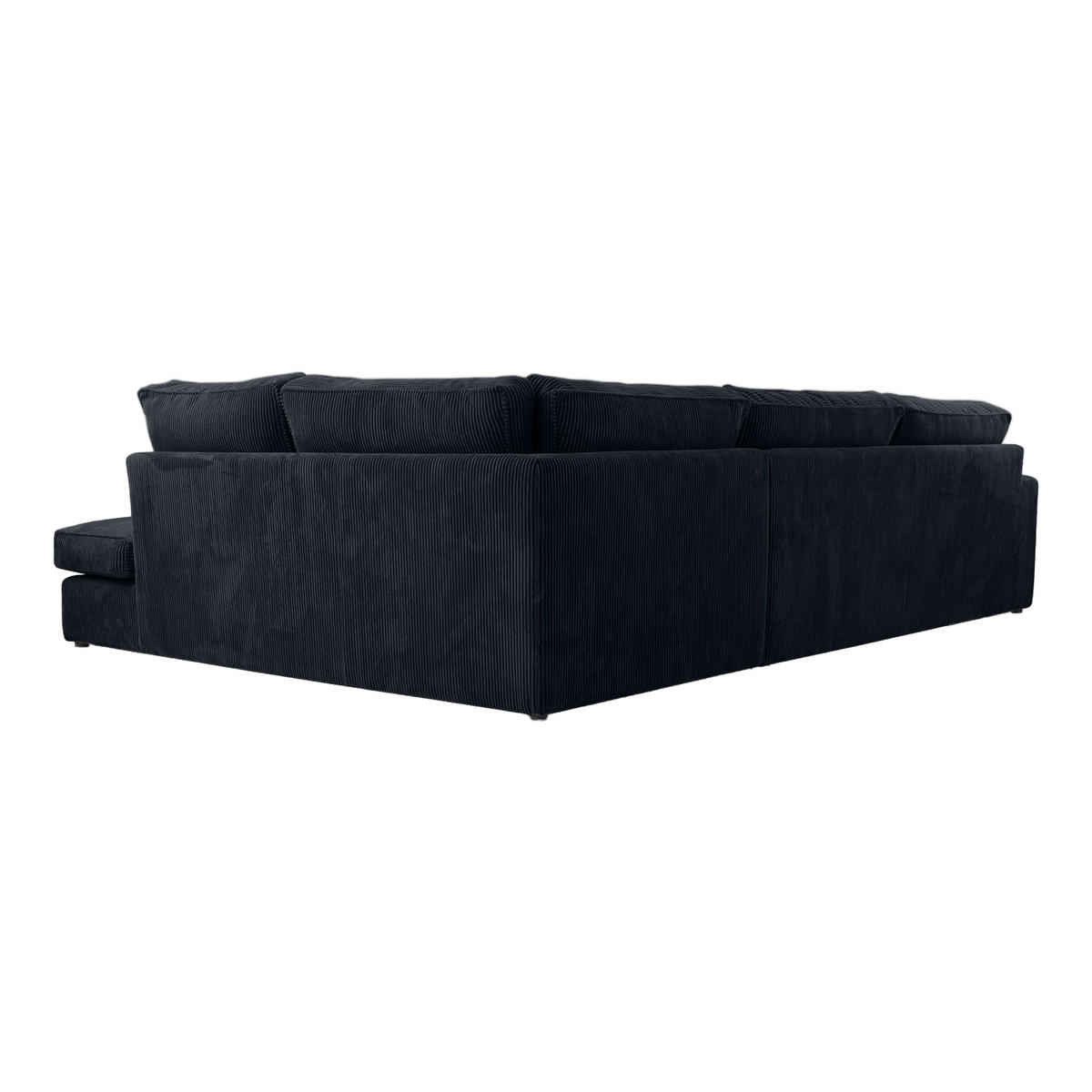 ECKSOFA CAMBO Ohne Schlaffunktion, Schwarz - Schwarz, Textil (314/224cm) - Fedve