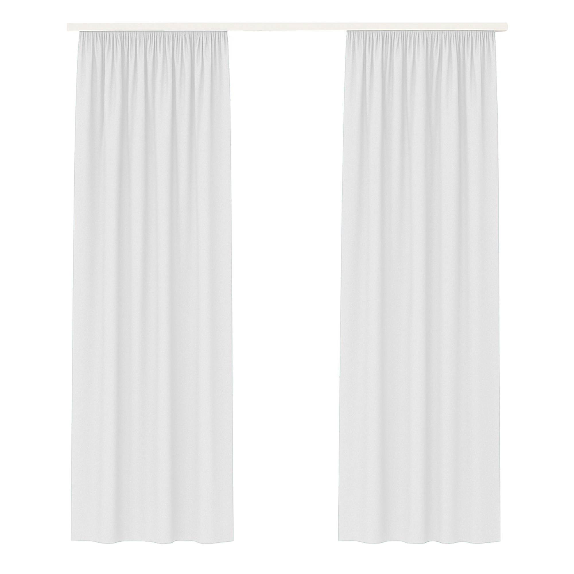 GARDINE Universalband "blickdicht" 2er Pack Weiß 140x145 cm - Weiß, Textil (140/145cm) - Bestlivings