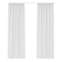 GARDINE Universalband "blickdicht" 2er Pack Weiß 140x145 cm - Weiß, Textil (140/145cm) - Bestlivings