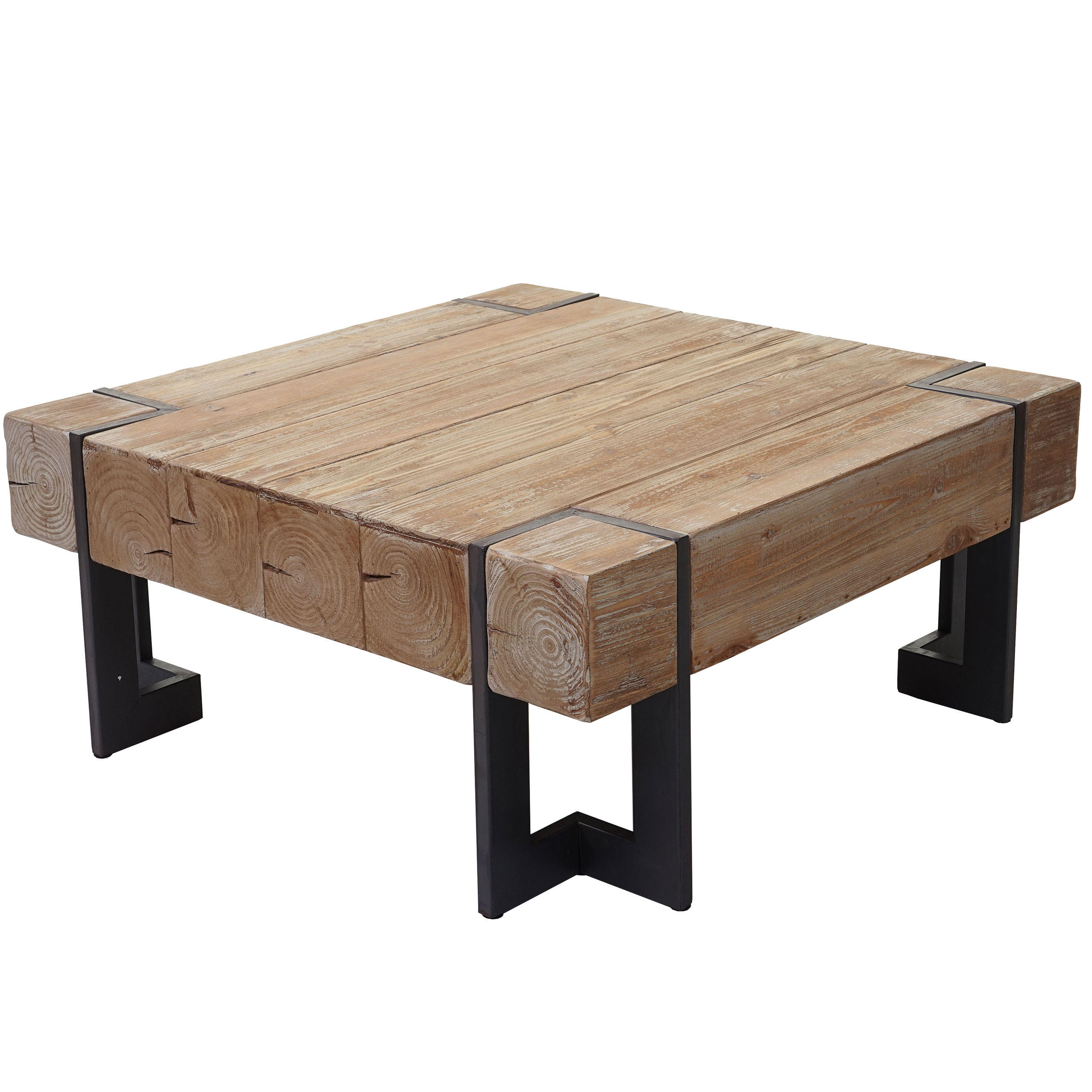 MCW Couchtisch Braun 90x40x90 cm