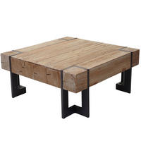 COUCHTISCH quadrat Braun - Braun, Holz (90/90/40cm) - MCW