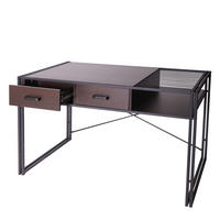 SCHREIBTISCH rechteckig Dunkelbraun - Dunkelbraun, Holzwerkstoff (76/120/73cm) - MCW