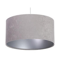 HÄNGELEUCHTE Grau 40/20 cm - Silberfarben/Grau, Kunststoff (40/0.6/20cm) - ONZENO