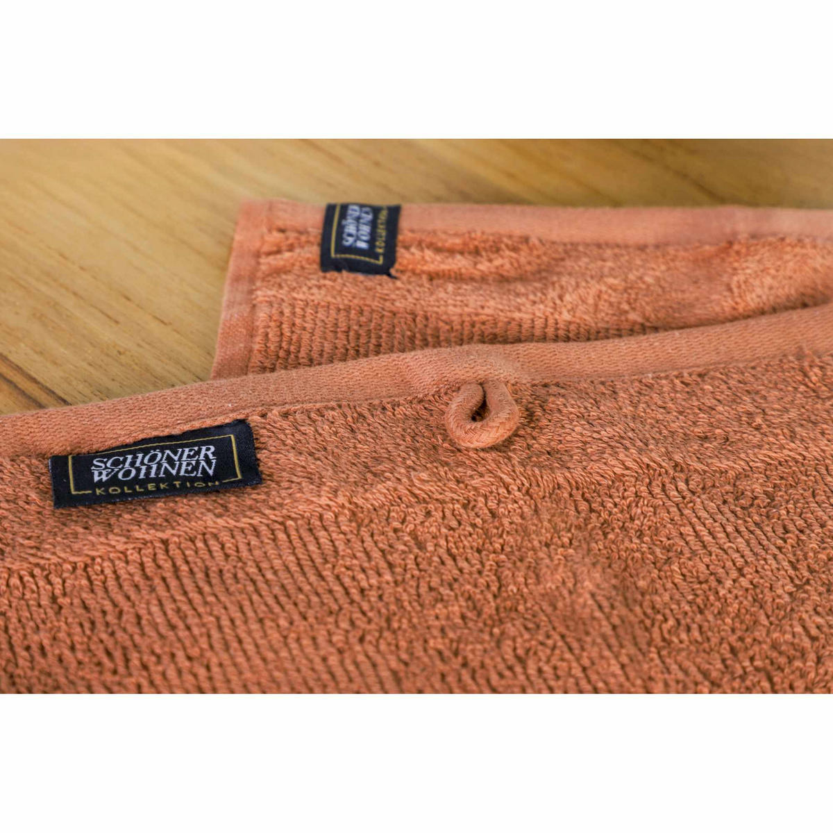 GÄSTEHANDTUCH SENSE-6 - Rostfarben, Textil (30/50cm) - Schöner Wohnen