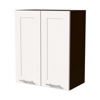 HÄNGESCHRANK Oslo W3/60 Lava / Weiß Matt 60 / 32,5 / 72cm - Dunkelgrau/Weiß, Holz/Holzwerkstoff (60/72/32.5cm) - Feldmann-Wohnen