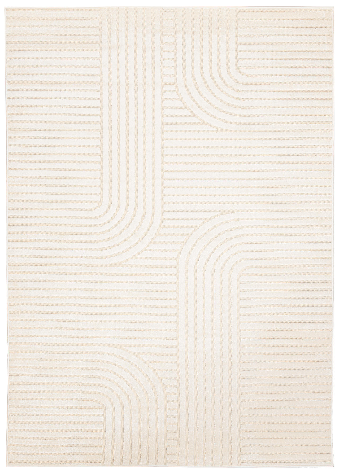 TEPPICH PATIO Beige 140/200 cm - Beige, Kunststoff (140/200cm) - Tapiso