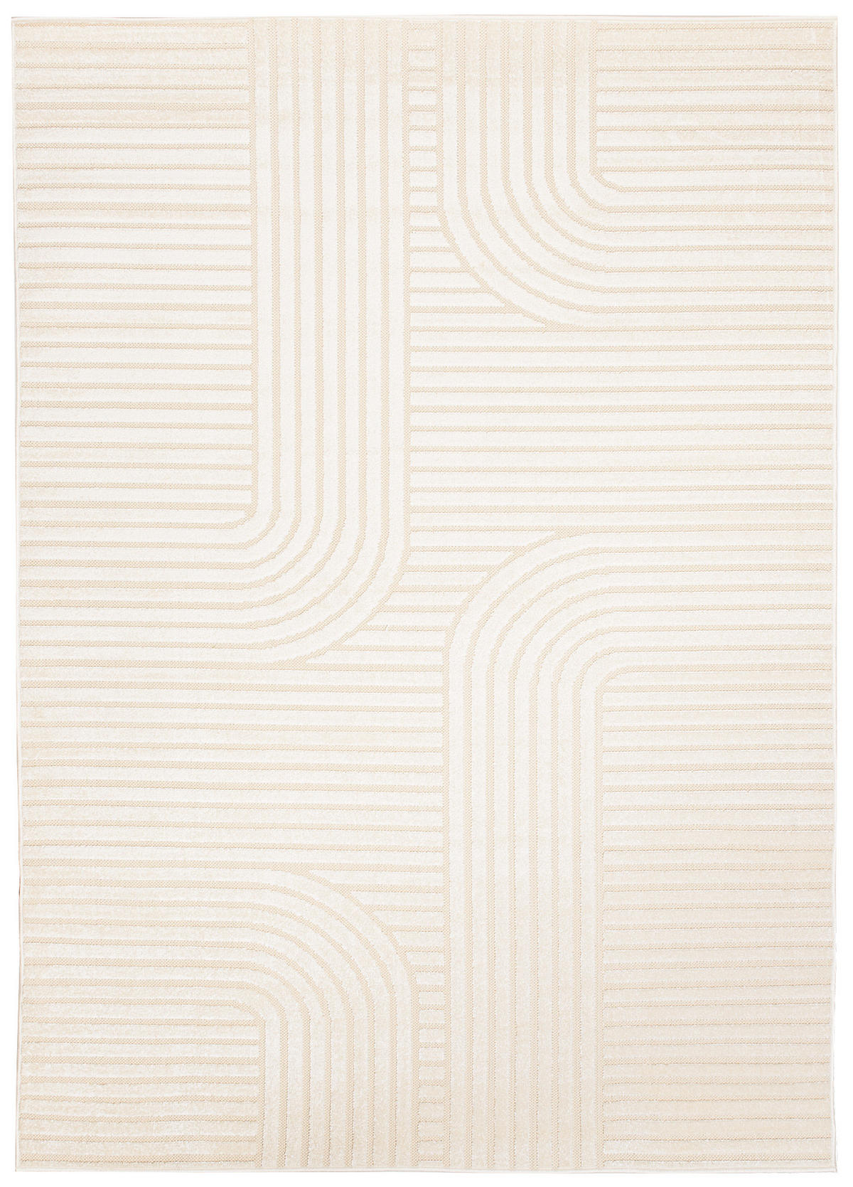 TEPPICH PATIO Beige 140/200 cm - Beige, Kunststoff (140/200cm) - Tapiso