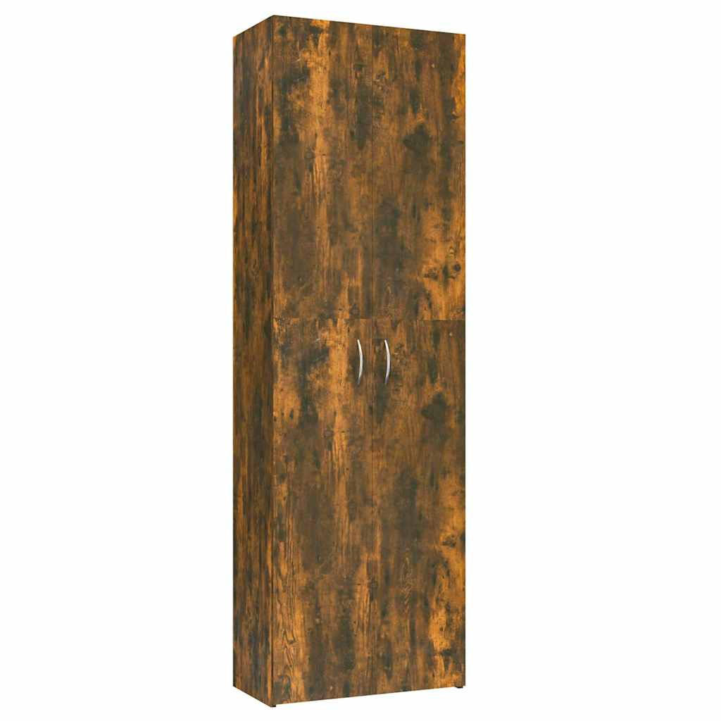 BÜROSCHRANK Räuchereiche 60/32/190 Cm Holzwerkstoff - Braun, Holzwerkstoff (32/190/60cm) - vidaXL