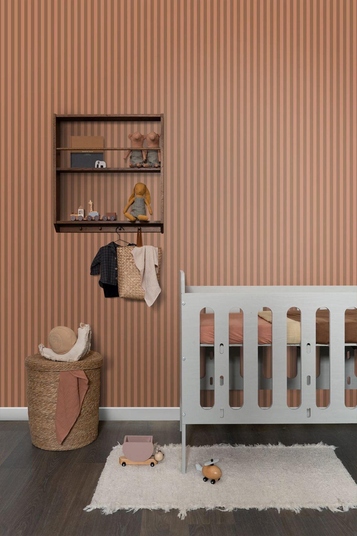 TAPETE Streifen 50 x 900 cm - Pink, Papier (50/900cm) - ESTAhome