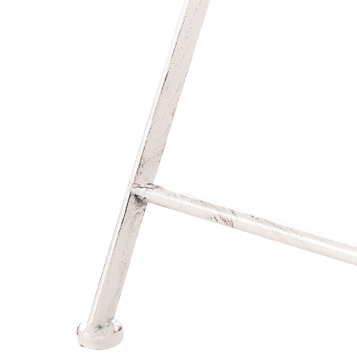 GARTEN-BARTISCH 60 cm Beige Trieste - Beige, Metall (60/60/90cm) - Beliani