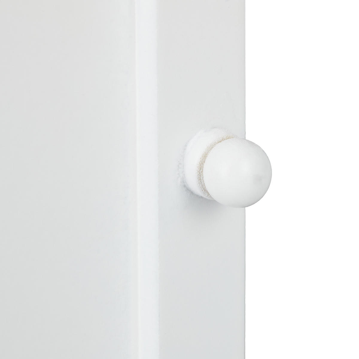 SKRINKA na kľúče - biela, kov/kompozitné drevo (22/29/8cm) - Relaxdays