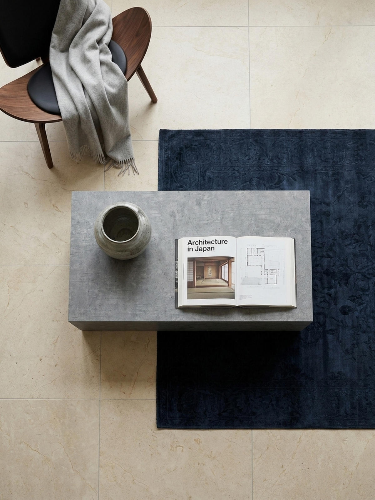 COUCHTISCH Würfelform in Beton-Optik – minimalistisches Design, Grau 100x50x30 cm - Grau, Holzwerkstoff (50/100/30cm) - KADIMA DESIGN