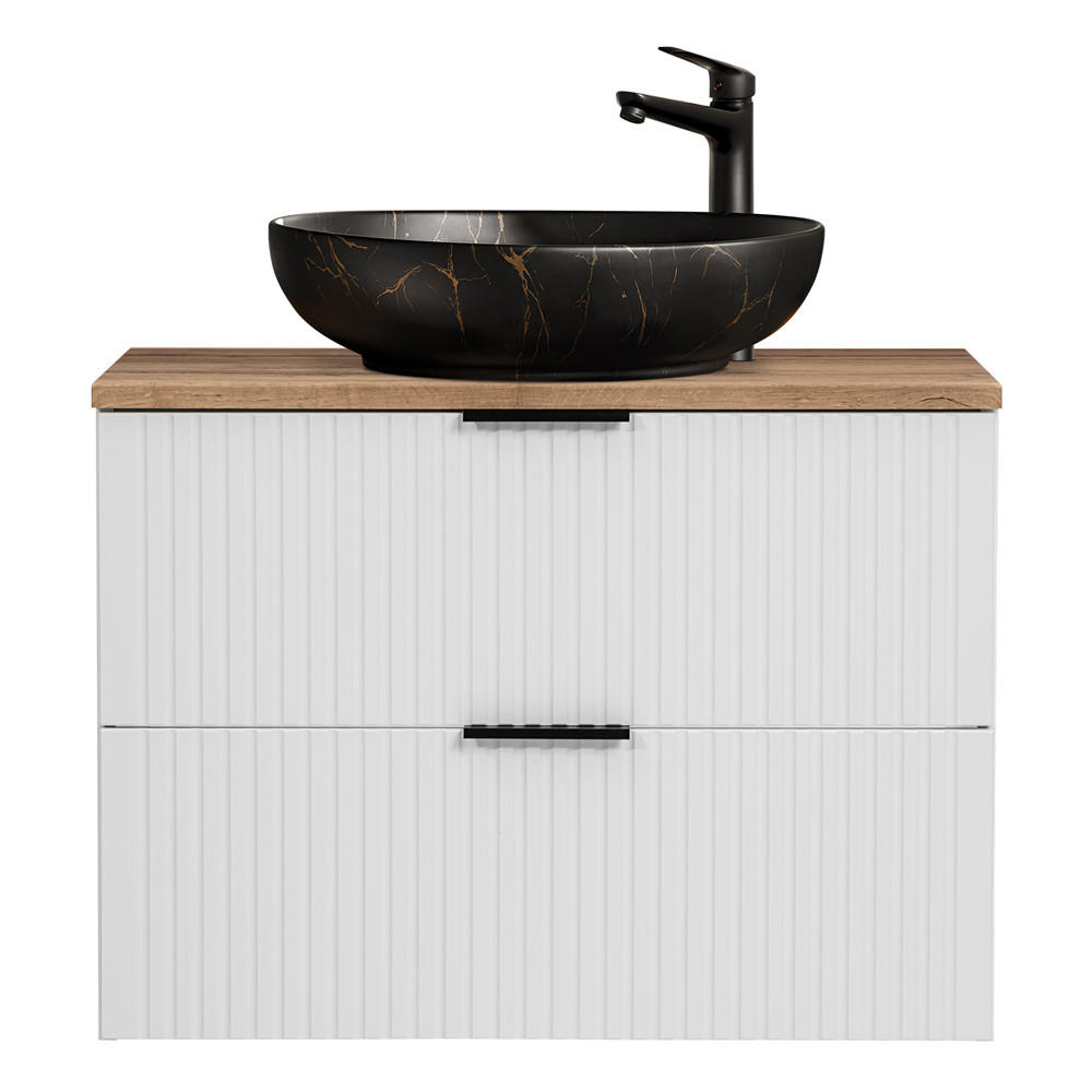 WASCHTISCH Adelaide-56 - Weiß, Holzwerkstoff (81/72/47cm) - Lomado