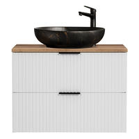 WASCHTISCH Adelaide-56 - Weiß, Holzwerkstoff (81/72/47cm) - Lomado