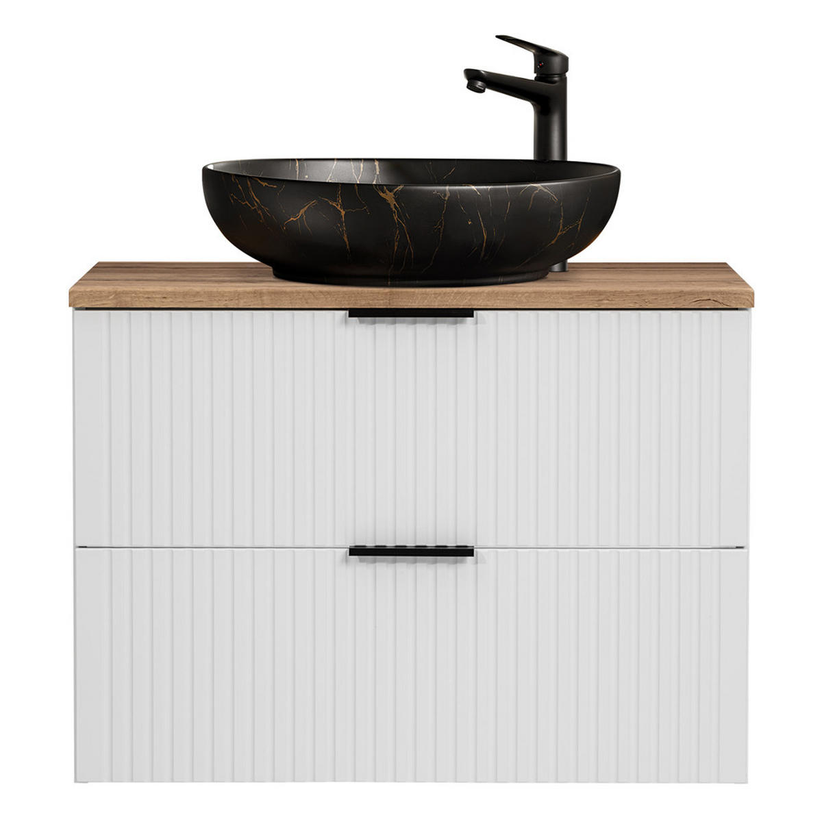 WASCHTISCH Adelaide-56 - Weiß, Holzwerkstoff (81/72/47cm) - Lomado