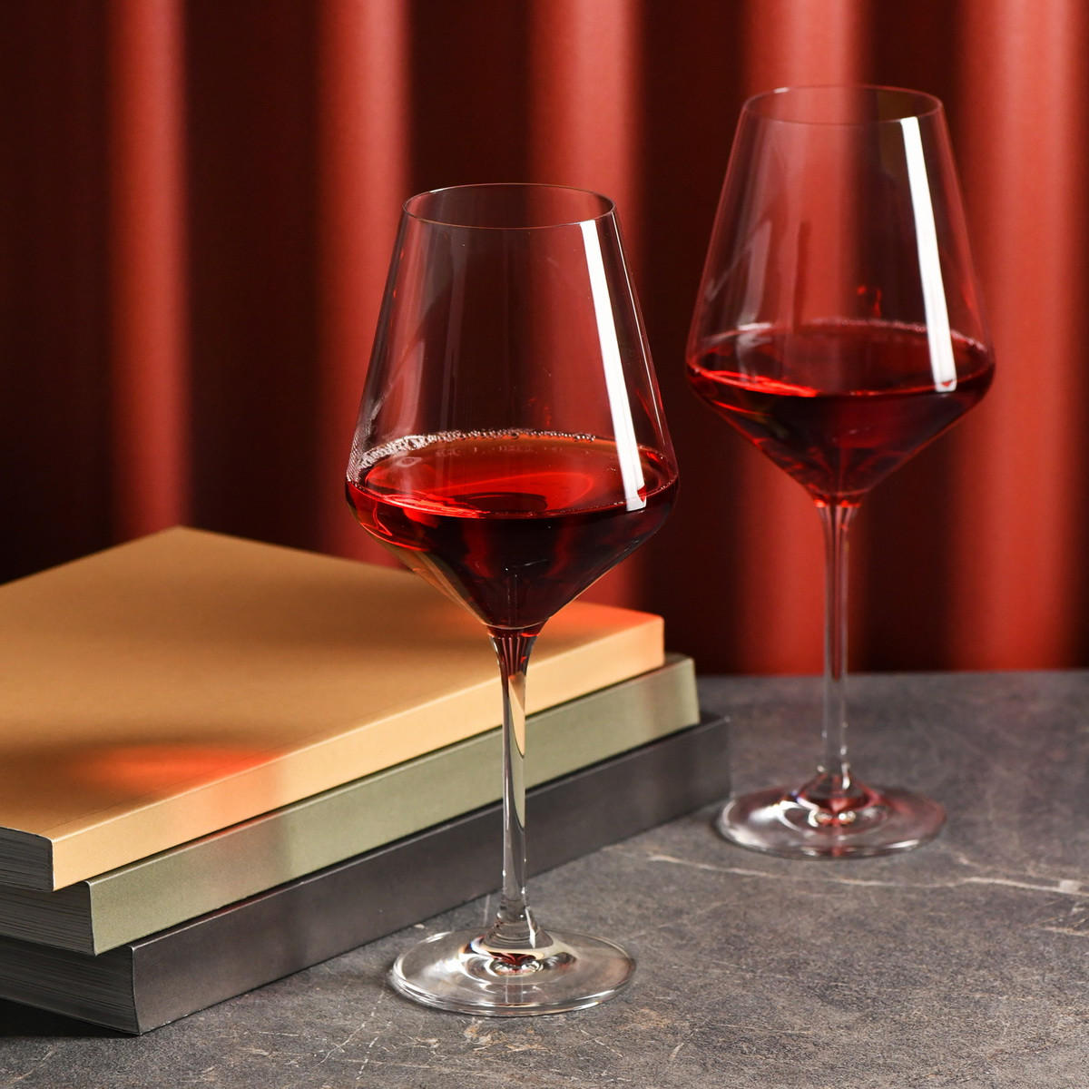 ROTWEINGLÄSER 6er-Set 550 ML - Transparent, Glas (0.49L) - Krosno Glass