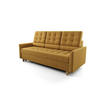 SCHLAFSOFA KONGO 03, Sofa mit Schlaffunktion, Farbe: Gelb, Velourstoff - Gelb, Textil (215/103/96cm) - O-Sofa