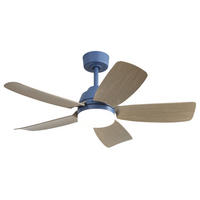 DECKENVENTILATOR 42Zoll LED Licht 22W Fernbedienung ABS Flügel - Blau, Kunststoff (106.6/106.6/46.5cm) - CASIVA