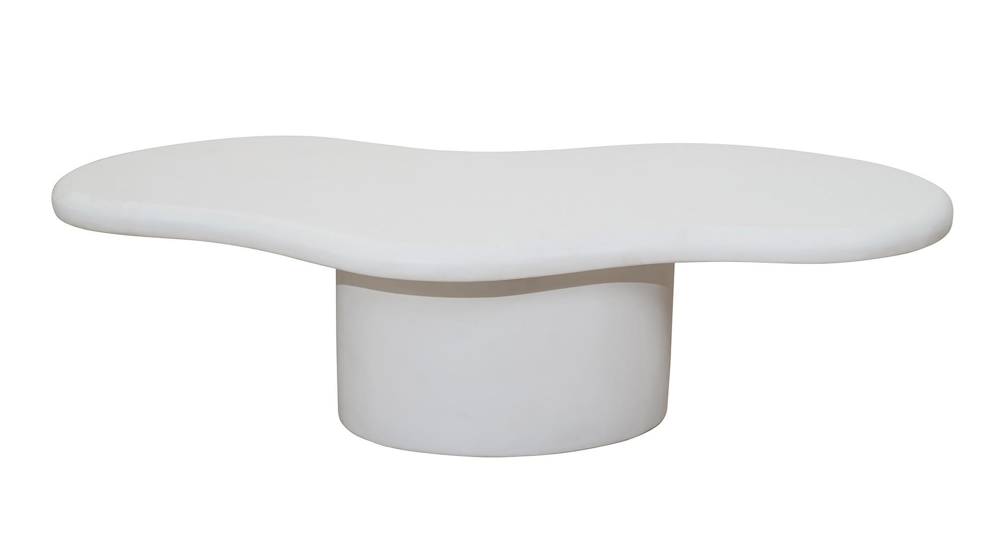 COUCHTISCH Rund Weiß 129 X 59 X 11 cm - Weiß, Metall (59/129/11cm) - Nordlys