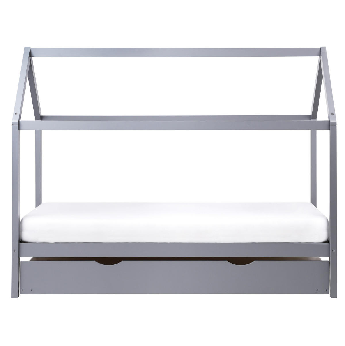 KINDERBETT 90x200 cm Grau Crillon - Grau, Holz (90/200cm) - Beliani