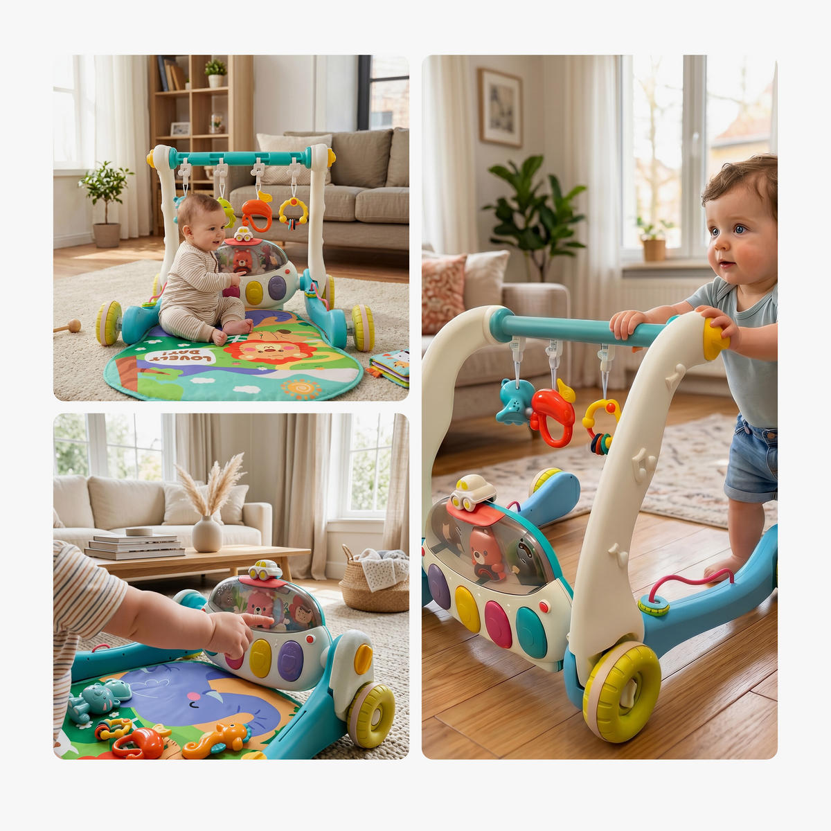 HRACÍ obl. - různobarevná, textil/plast (58/41/75cm) - Relaxdays