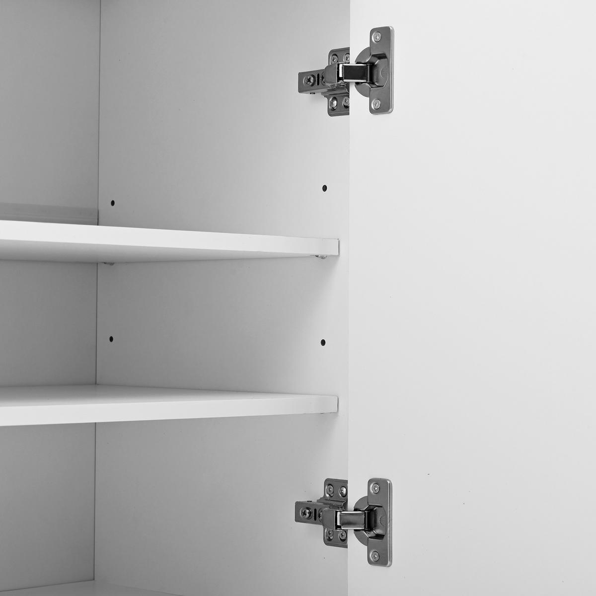 SCHUHSCHRANK Modern mit verstellbaren Regalen Weiß 75x36x95.5cm - Weiß, Holzwerkstoff (36/95.5/75cm) - FLIEKS