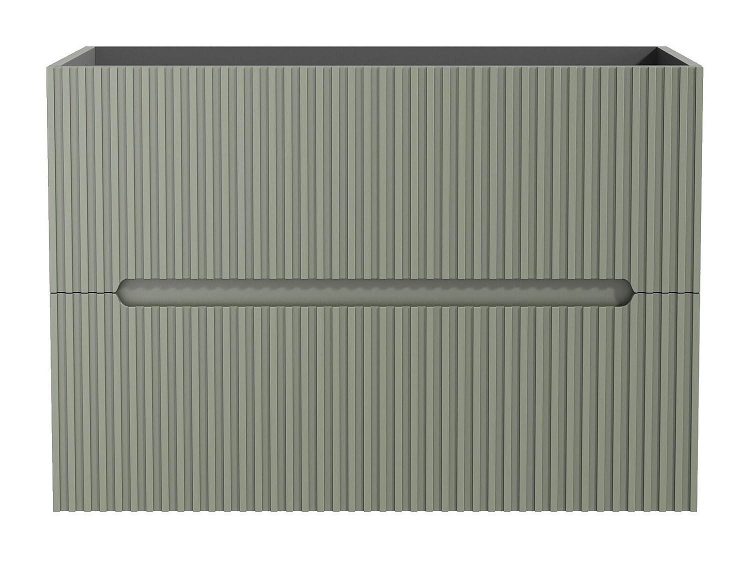 WASCHBECKENUNTERSCHRANK - 80 cm x 45.5 cm - Holz, Platte - Grün - PAVANI - Grün, Holz (80/55/45.5cm) - Vente-Unique