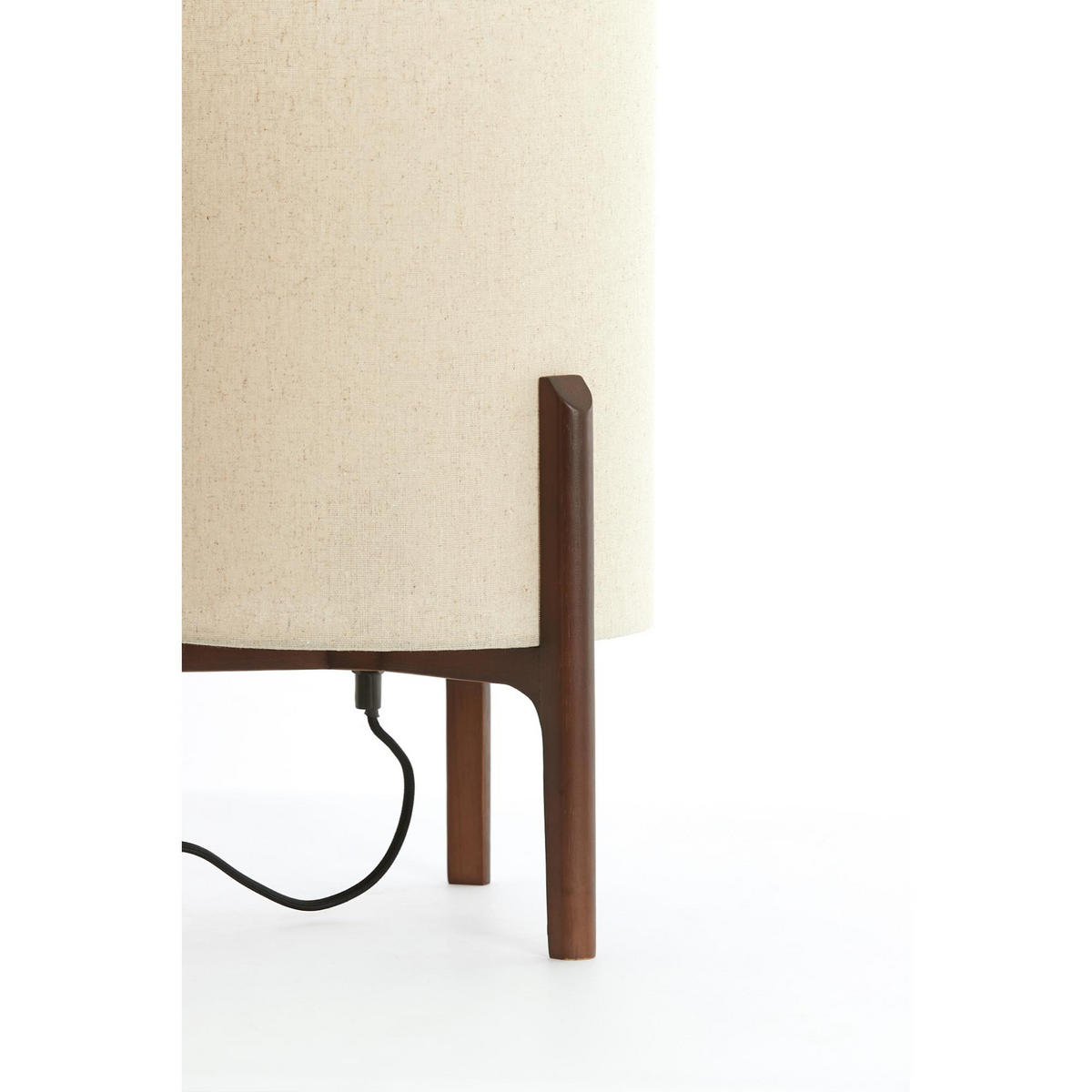 TISCHLAMPE Litto Braun 28/28/44 cm - Braun, Holz (28/28/44cm) - Light & Living