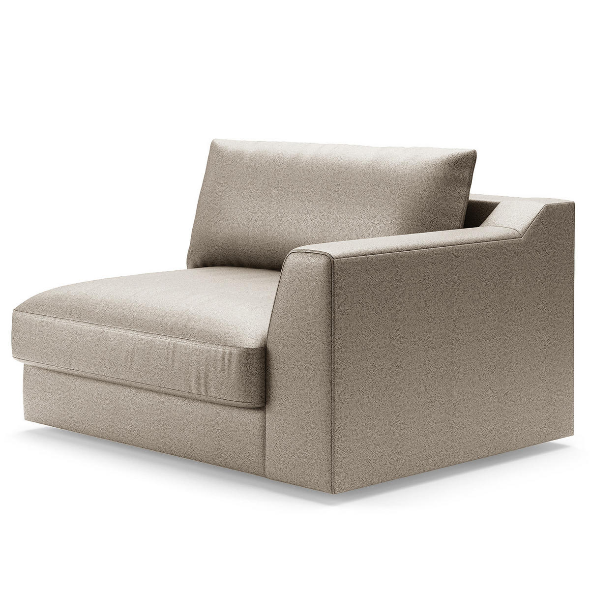 BIG-SOFA - Hellgrau, Kunststoff/Textil (274/90/112cm) - home24