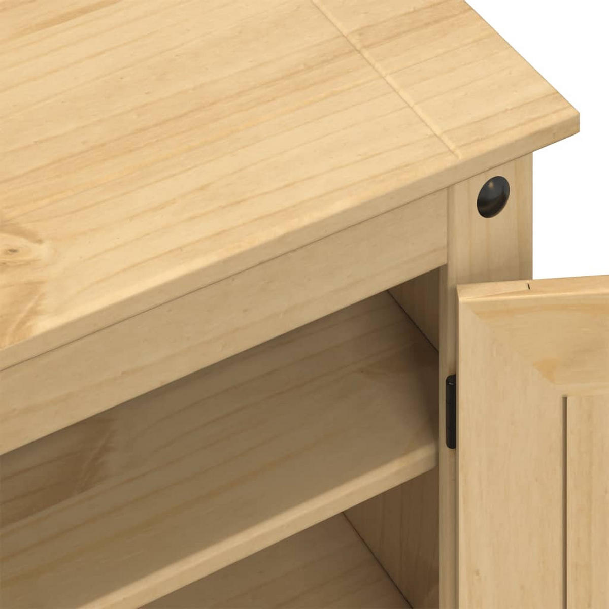 SCHUHSCHRANK Corona 86/38,5/108 Cm Massivholz Kiefer - Braun, Holz (38.5/108/86cm) - vidaXL