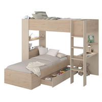ETAGENBETT Parisot Oasis 1 mit Bettschublade 90x200 Holzdekor Eiche - Eichefarben, Kunststoff (90/200cm) - 58aufmkessel