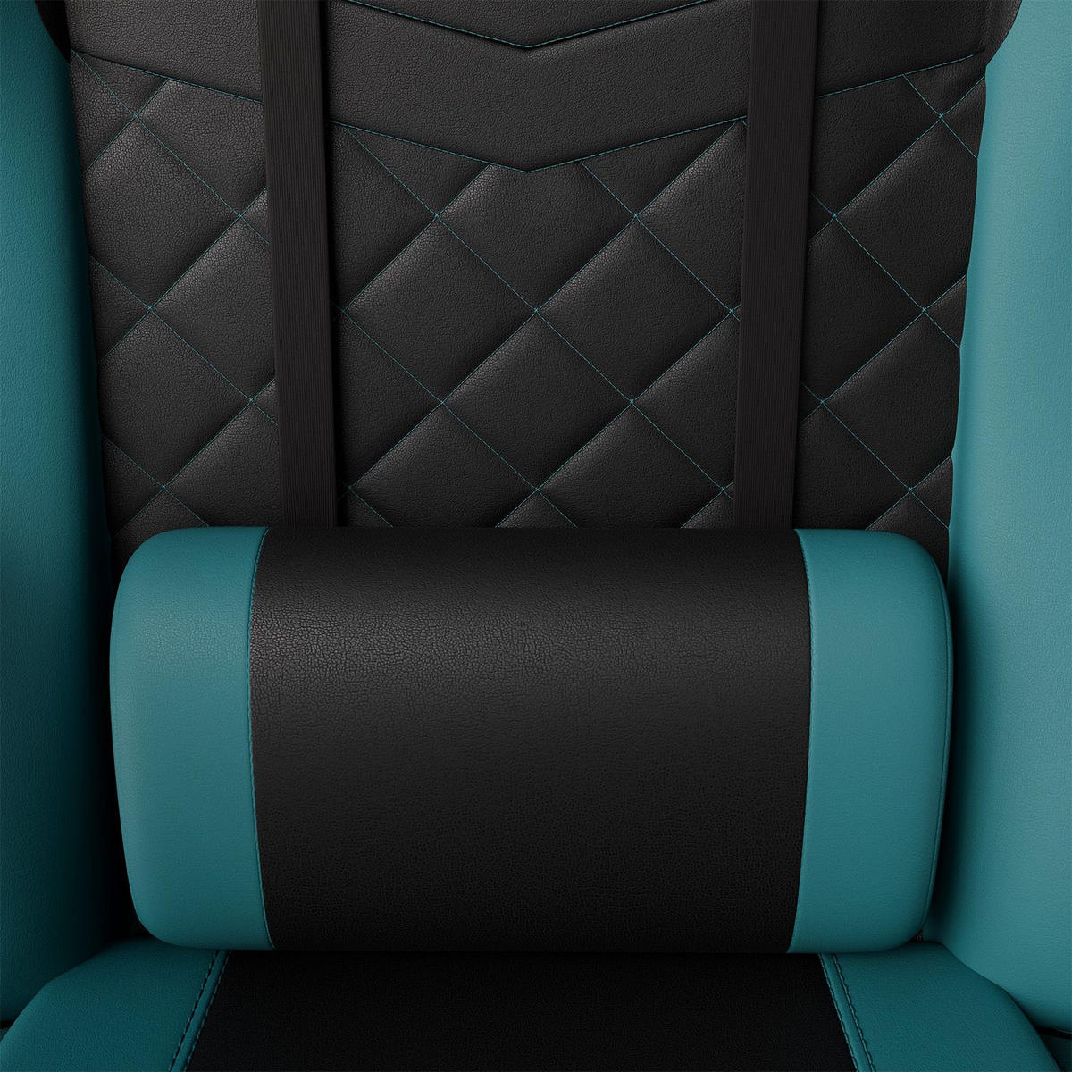 GAMINGSTUHL HyperSeat schwarz/türkis - Türkis, Kunststoff (63/131/121cm) - Juskys