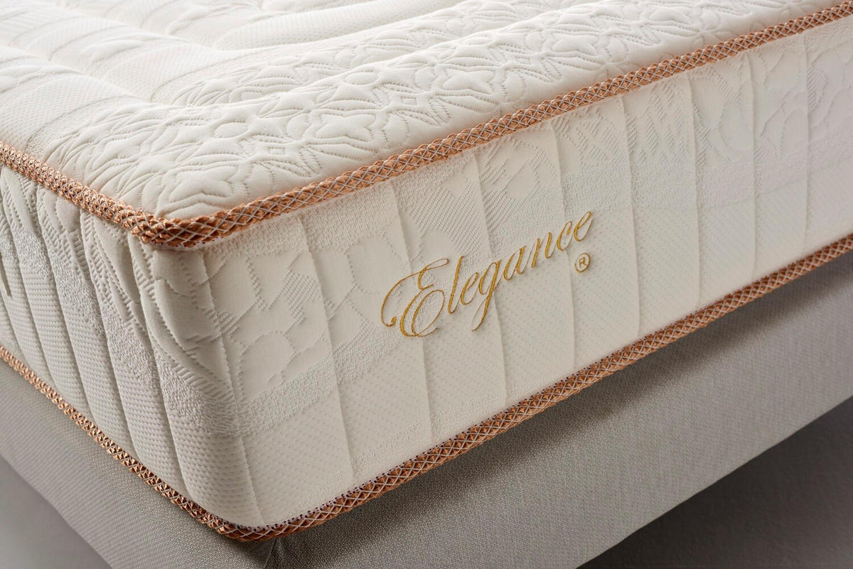 MATRATZE 90x190 Elegance Premier H2/H3 30 cm - Weiß, Textil (90/190cm) - Simpur