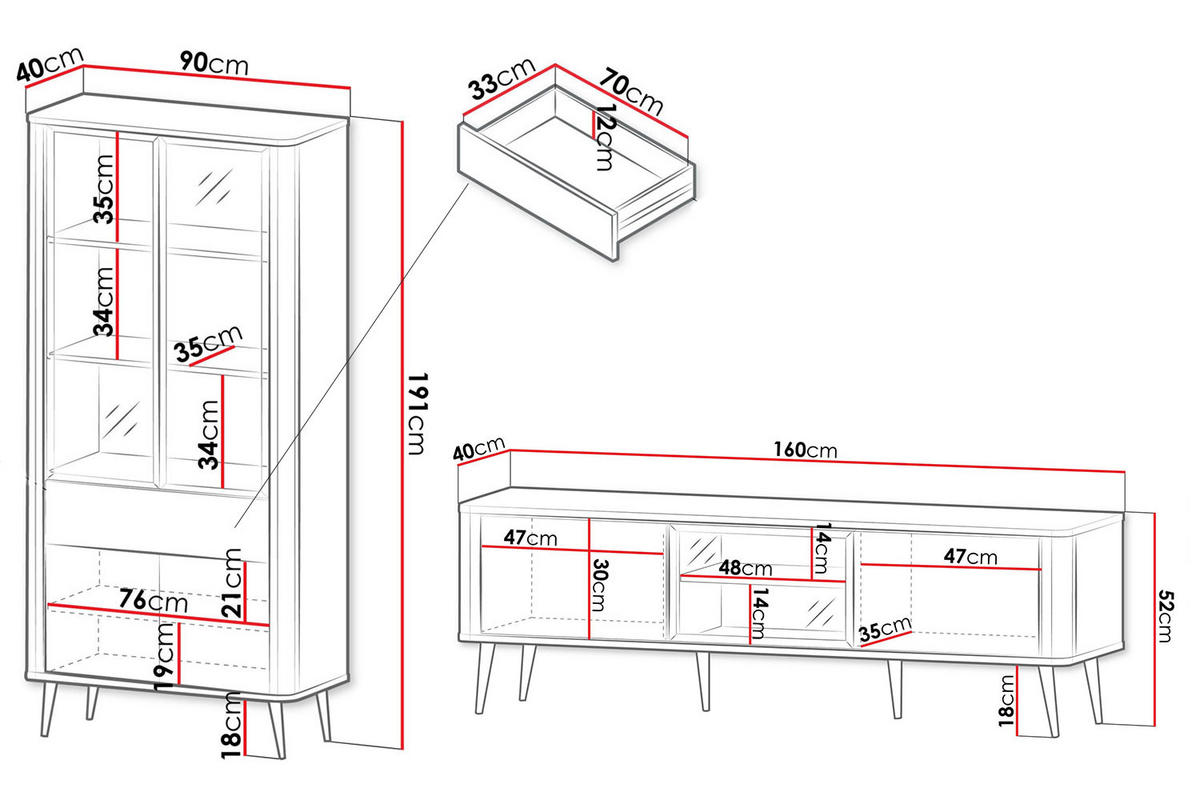 WOHNZIMMER-SET Marly Kaschmir / Graustein (2-tlg) - Kaschmir/Beige, Holzwerkstoff/Metall (250/191/40cm) - Feldmann-Wohnen